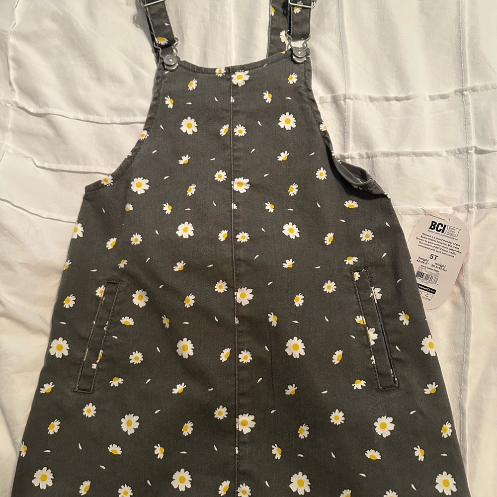 Floral Kids Overalls